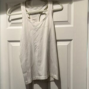 Women's White Racerback Tank Top - Brand: lululemon